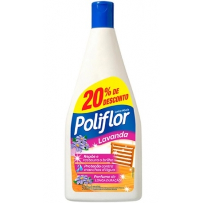 LUSTRA MOVEIS POLIFLOR LAVANDA 500ML
