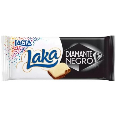 BARRA CHOC. LACTA DIAMANTE NEGRO/LAKA 80G