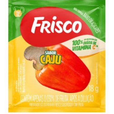 REFRESCO EM PO FRISCO CAJU 18G