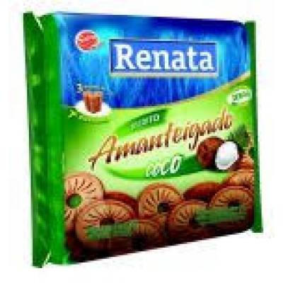 BISCOITO AMATEIGADO COCO RENATA 330GR