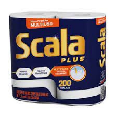 PAPEL TOALHA SCALA 100FLS C/2 ROLOS