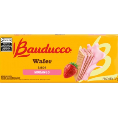 BISCOITO WAFER BAUDUCCO MORANGO 92G