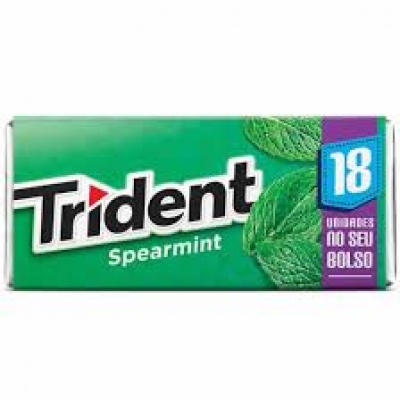 CHICLETE TRIDENT MENTA C/18 30,6G