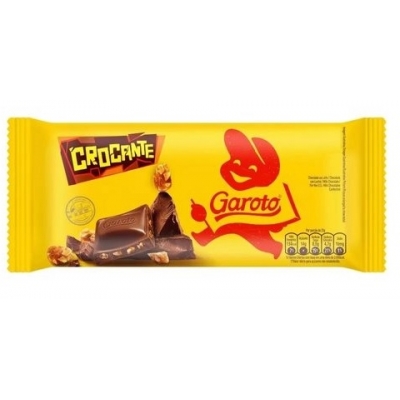 BARRA CHOC. GAROTO CROCANTE 80G