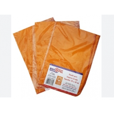 FLANELA ENCOPEL AMARELA 38X58