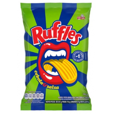 BATATA RUFFLES CEBOLA E SALSA 76G