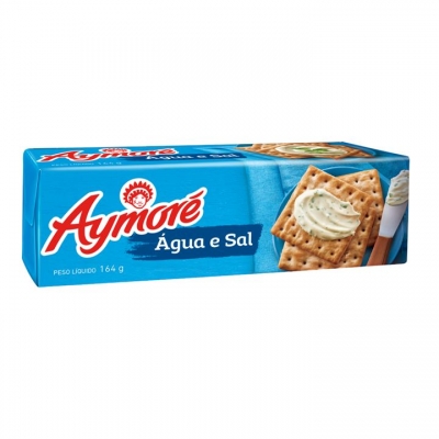 BISCOITO AYMORE AGUA E SAL 164G