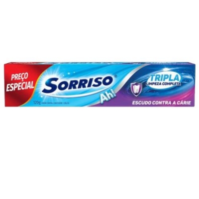 CREME DENTAL SORRISO TRIPLA LIMP.COMP 120G