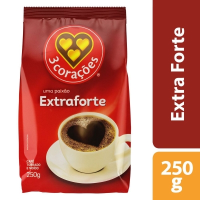 CAFE 3 CORACOES EXTRA FORTE 250G