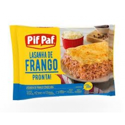 LASANHA DE FRANGO PIF PAF 600G