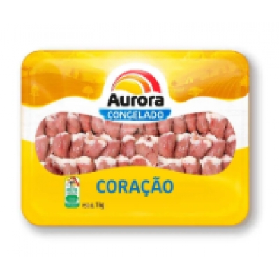 CORACAO DE FRANGO AURORA BANDEJA 1KG