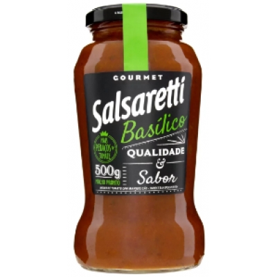 MOLHO TOMATE C/ MANJERICAO SALSARETTI GOUMET 500G