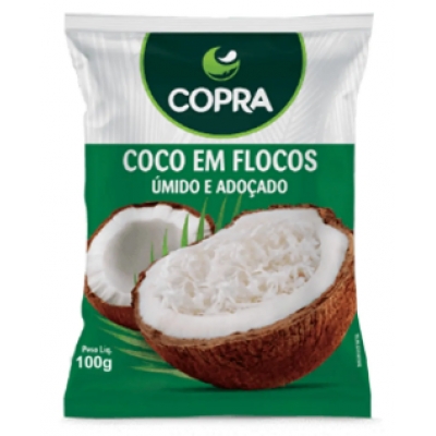 COCO EM FLOCOS UMIDO E ADOC. COPRA 100G