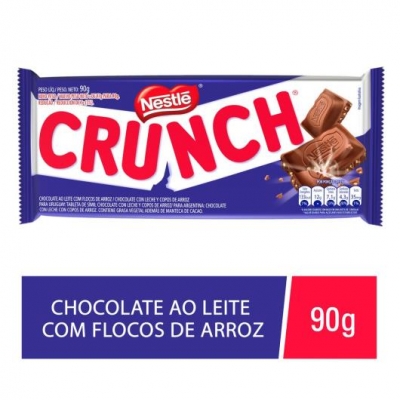 BARRA CHOC. CRUNCH AO LEITE 90G
