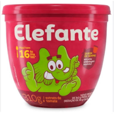 EXTRATO DE TOMATE ELEFANTE POTE 310G
