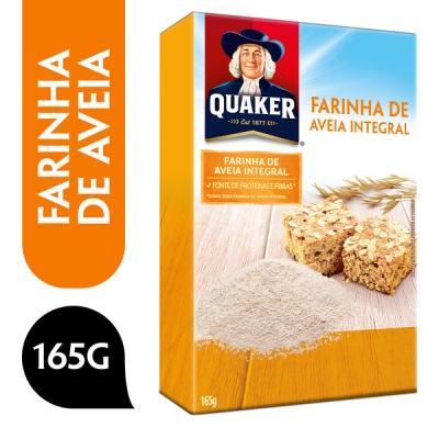 FARINHA DE AVEIA INTEGRAL QUAKER 165G