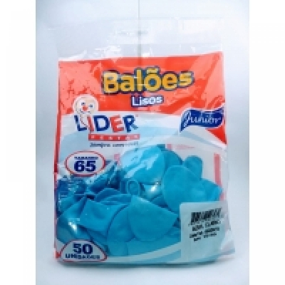 BALAO LISO AZUL LIDER T.65 C/50UNID