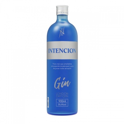 GIN INTENCION LONDON DRY AZUL 900ML