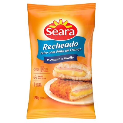EMPANADO DE FRANGO SEARA RECHEADO PRESUNTO E QUEIJO 120G