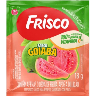 REFRESCO EM PO FRISCO GOIABA 18G