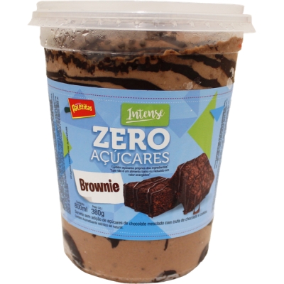 SORVETE PALETITAS BROWNIE ZERO ACUC. 800ML