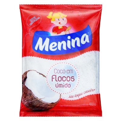 COCO RALADO EM FLOCOS MENINA 100G