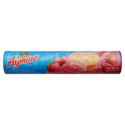 BISC.RECHEADO MORANGO AYMORE 120G
