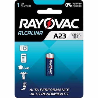 PILHA RAYOVAC ALCALINA CONT.REM V23