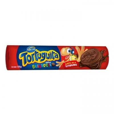 BISCOITO RECH. TORTUGUITA BRIGADEIRO 120G