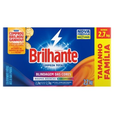 LAVA ROUPAS BRILHANTE 2,2KG
