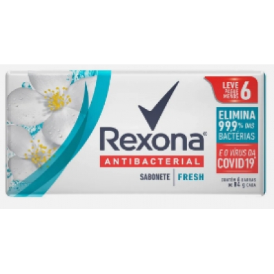 SABONETE REXONA FRESH PACK C/ 6 UND