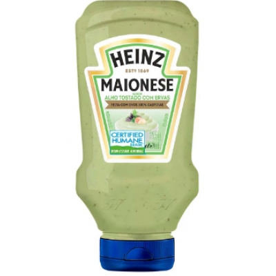 MAIONESE HEINZ ALHO E ERVAS 215G