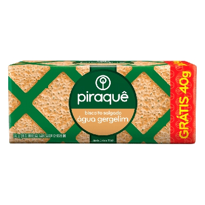 BISCOITO AGUA GERGELIM PIRAQUE 240G