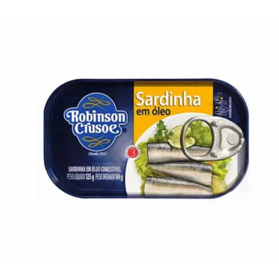 SARDINHA ROBINSON CRUSOE OLEO 125G