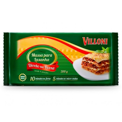 LASANHA VILLONI DIRETO AO FOR.200G