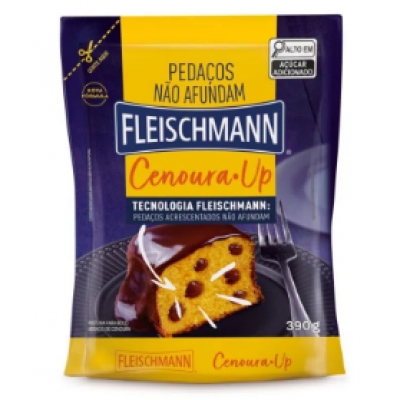 MISTURA P/BOLO FLEISCHMANN CENOURA-UP 390G