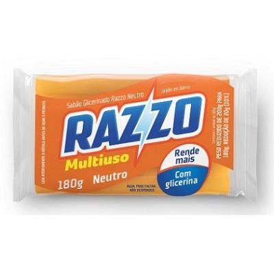 SABAO EM BARRA RAZZO NEUTRO UNITARIO 180G