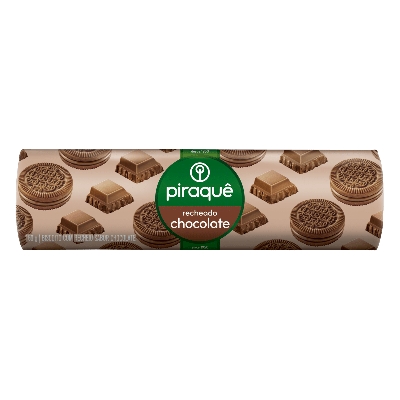 BISCOITO RECHEADO PIRAQUE CHOCOLATE 160G