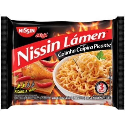 NISSIN GALINHA CAIPIRA PICANTE 85G