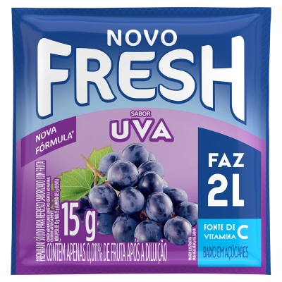 REFRESCO EM PO FRESH UVA 15G