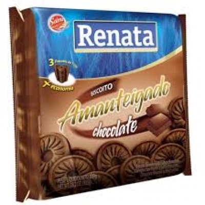 BISCOITO AMANTEIGADO CHOCOLATE RENATA 330G
