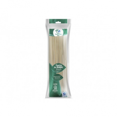 ESPETO DE CHURRASCO BAMBU C/50UN