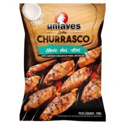 MEIO DA ASA FRANGO TEMP. UNIAVES CHUR.700G