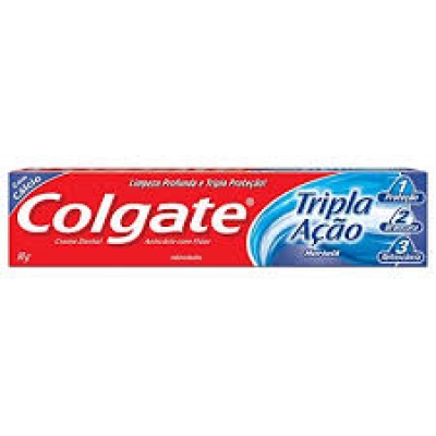 CREME DENTAL COLGATE TRIPLA ACAO HORTELA 90G