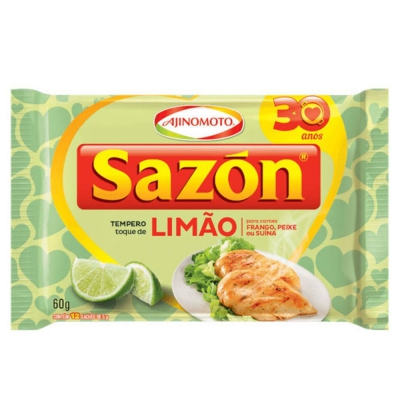TEMPERO EM PO SAZON LIMAO 60G