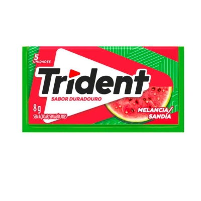 CHICLETE TRIDENT MELANCIA 8G