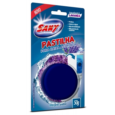 PASTILHA SANIT. P/ CX ACOPLADA LAVANDA SANY 50G