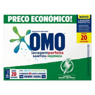 SANITIZANTE EM PO OMO LAVAGEM PERFEITA CX 1,6KG