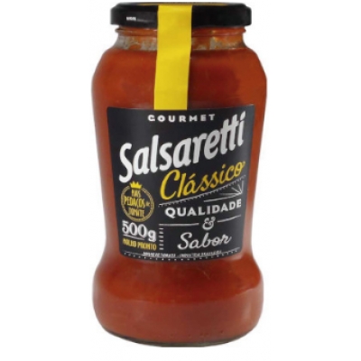 MOLHO TOMATE CLASSICO SALSARETTI GOURMET 500G