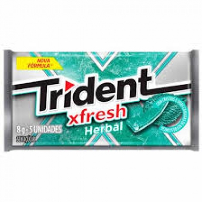 CHICLETE TRIDENT XFRESH HERBAL 8G